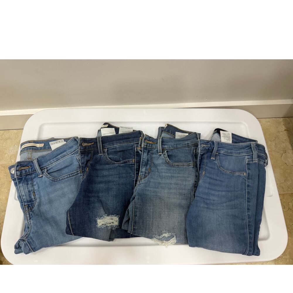 Levi's 710 Skinny Jeans Size 24 Set of 4